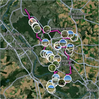 Carte de l'activité Mon premier 80 km en gravel ! 🥳