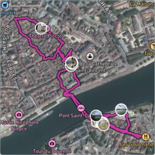 Carte de l'activité Balade et dîner à Chalon-sur-Saône