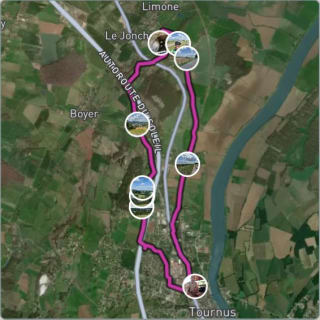 Carte de l'activité Un tour autour de Tournus