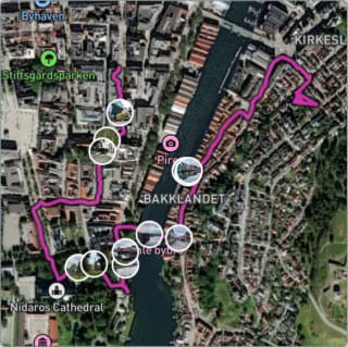 Carte de l'activité Une dernière balade avant de quitter Trondheim