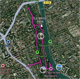 Carte de l'activité Promenade en bord de Marne