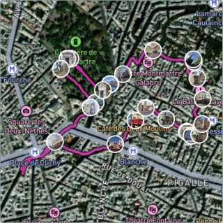 Carte de l'activité Balade déjeunatoire à Montmartre