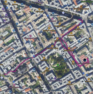 Carte de l'activité Balade et dinosaures