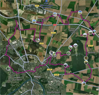 Carte de l'activité Autour de Vaux-le-Vicomte