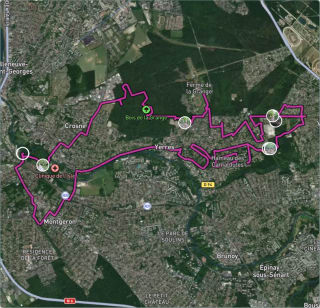 Carte de l'activité Forêt potentiellement fermée → squadratinhos urbains