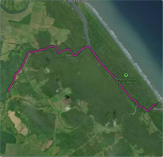 Carte de l'activité « Costa Rica - Départ de Pacuare en bateau »