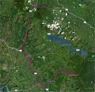 Carte de l'activité « Costa Rica - Trajet en voiture jusqu'à Monteverde »