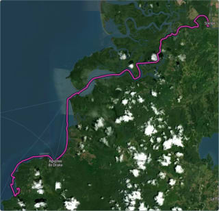 Carte de l'activité « Costa Rica - Trajet en bateau pour rejoindre Poor Man's Paradise »