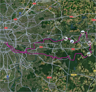 Carte de l'activité « Cyclo pour le Climat (C4C) de Paris »