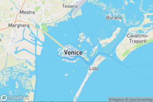 Map showing location of “A peaceful canal in Venice” in Venice, Italy