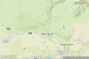 Map showing location of “Blair Castle” in Blair Atholl, Scotland