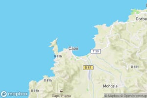 Map showing location of “Calvi marina” in Calvi, France