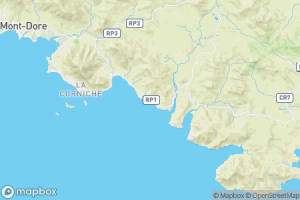 Map showing location of “Looking south from La Siesta beach”