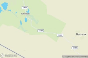 Map showing location of “Majestic Kilimanjaro” in Amboseli National Park, Kenya