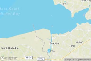 Map showing location of “Mont-Saint-Michel from the coast” in Le Mont-Saint-Michel, France