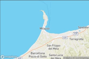 Map showing location of “Petit Hotel in Milazzo, Sicily” in Milazzo, Italie