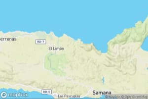 Map showing location of “Playa Las Cañas in the distance” in El Limón, République dominicaine