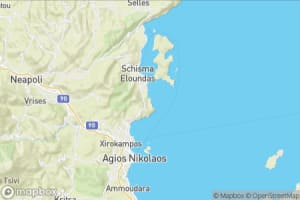 Map showing location of “Reflecting on the pool” in Elounta, Grèce