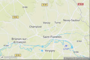 Map showing location of “Robber Fly” in Venizy, France