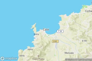 Map showing location of “The Citadel of Calvi” in Calvi, France
