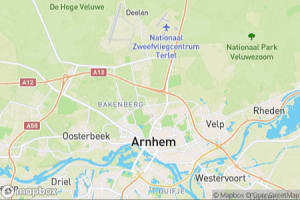 Map showing location of “The mirror” in Arnhem, The Netherlands