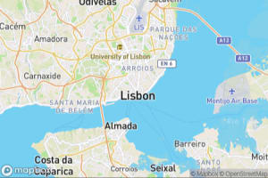 Map showing location of “Calçada do Carmo” in Lisbonne, Portugal