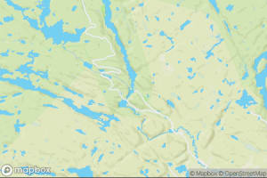 Map showing location of “Curves” in La Mauricie, Canada