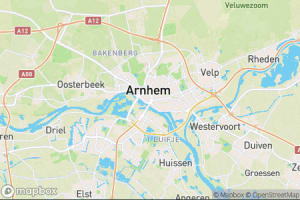 Map showing location of “Don't fear the light” in Arnhem, The Netherlands