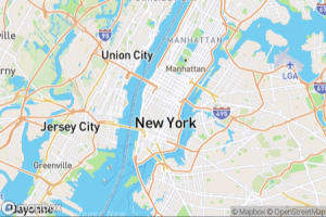 Map showing location of “Driving south” in New York City, United States of America