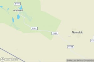 Map showing location of “Elephants at sunrise in front of Kilimanjaro” in Amboseli National Park, Kenya