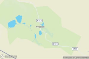 Map showing location of “Elephants grazing in Amboseli swamps” in Amboseli National Park, Kenya