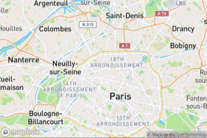Map showing location of “Le Petit Poucet” in Paris, France