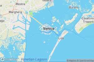 Map showing location of “Palazzo Cavalli-Franchetti” in Venice, Italy