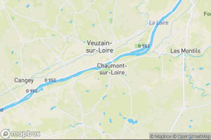 Map showing location of “Pigments” in Chaumont-sur-Loire, France