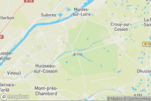 Map showing location of “Setting sun on Chambord” in Chambord, France