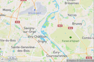 Map showing location of “Smoke shapes” in Draveil, France