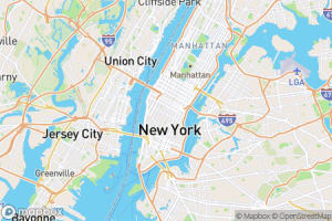 Map showing location of “The City That Never Sleeps” in New York City, United States of America