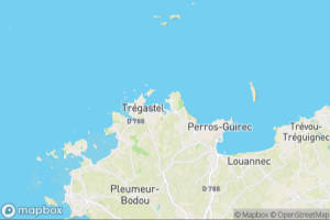 Map showing location of “Waiting for the high tide” in Trégastel, France