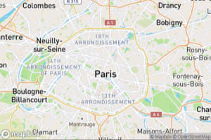 Map showing location of “Zig zag” in Paris, France