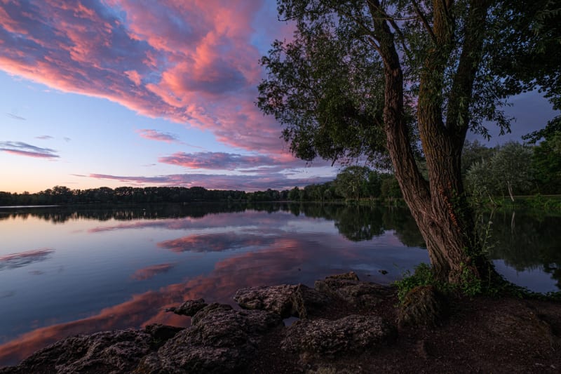 An evening in Draveil after the rain