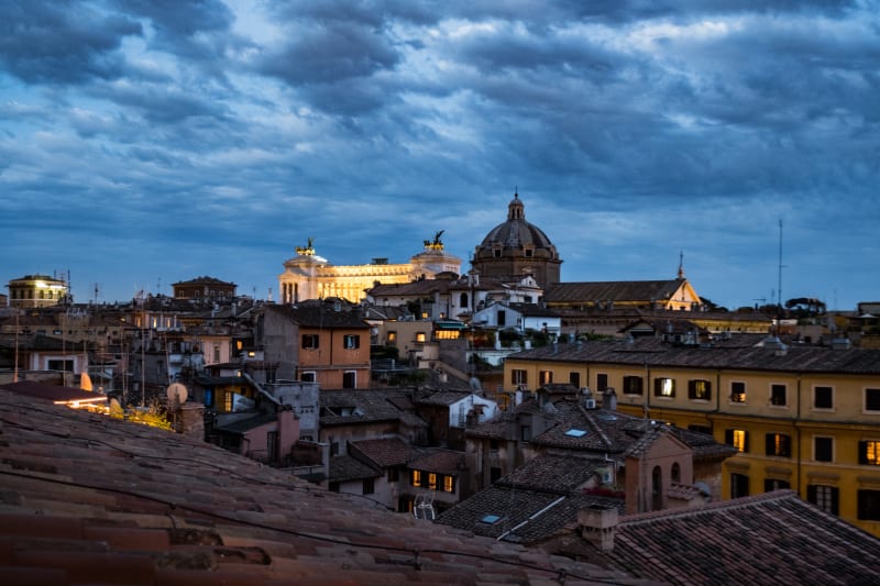 An evening on top of Rome