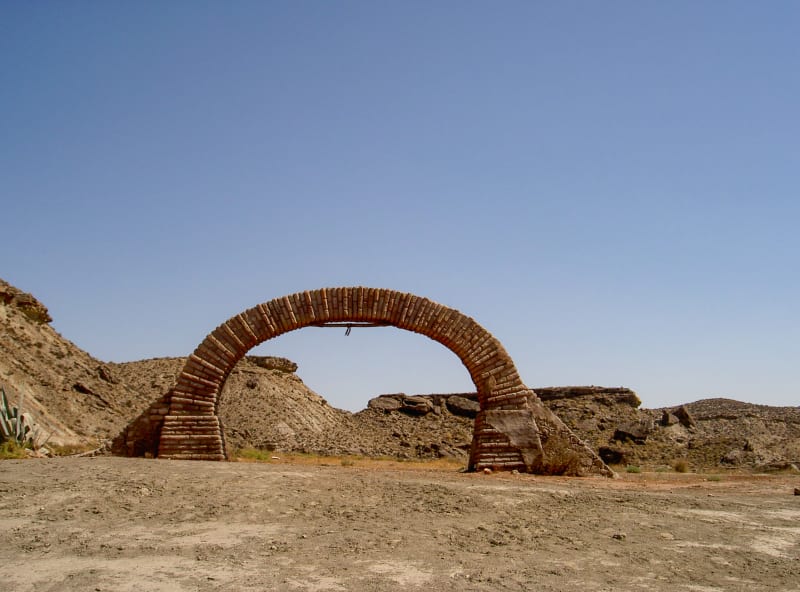 The arch from "Once Upon A Time In The West" in Texas Hollywood