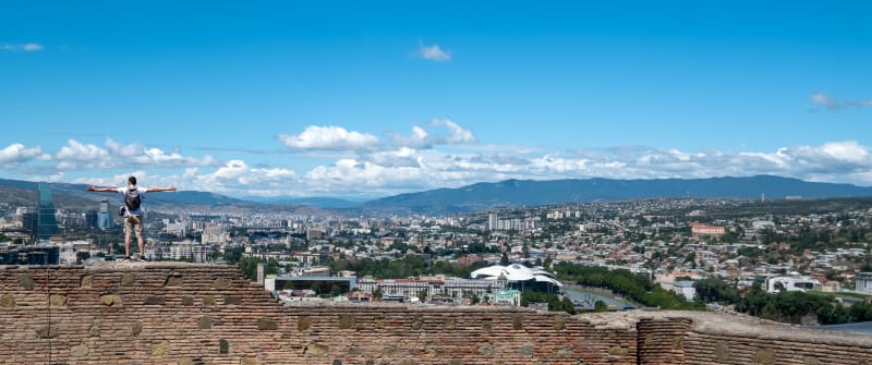 Overlooking Tbilisi