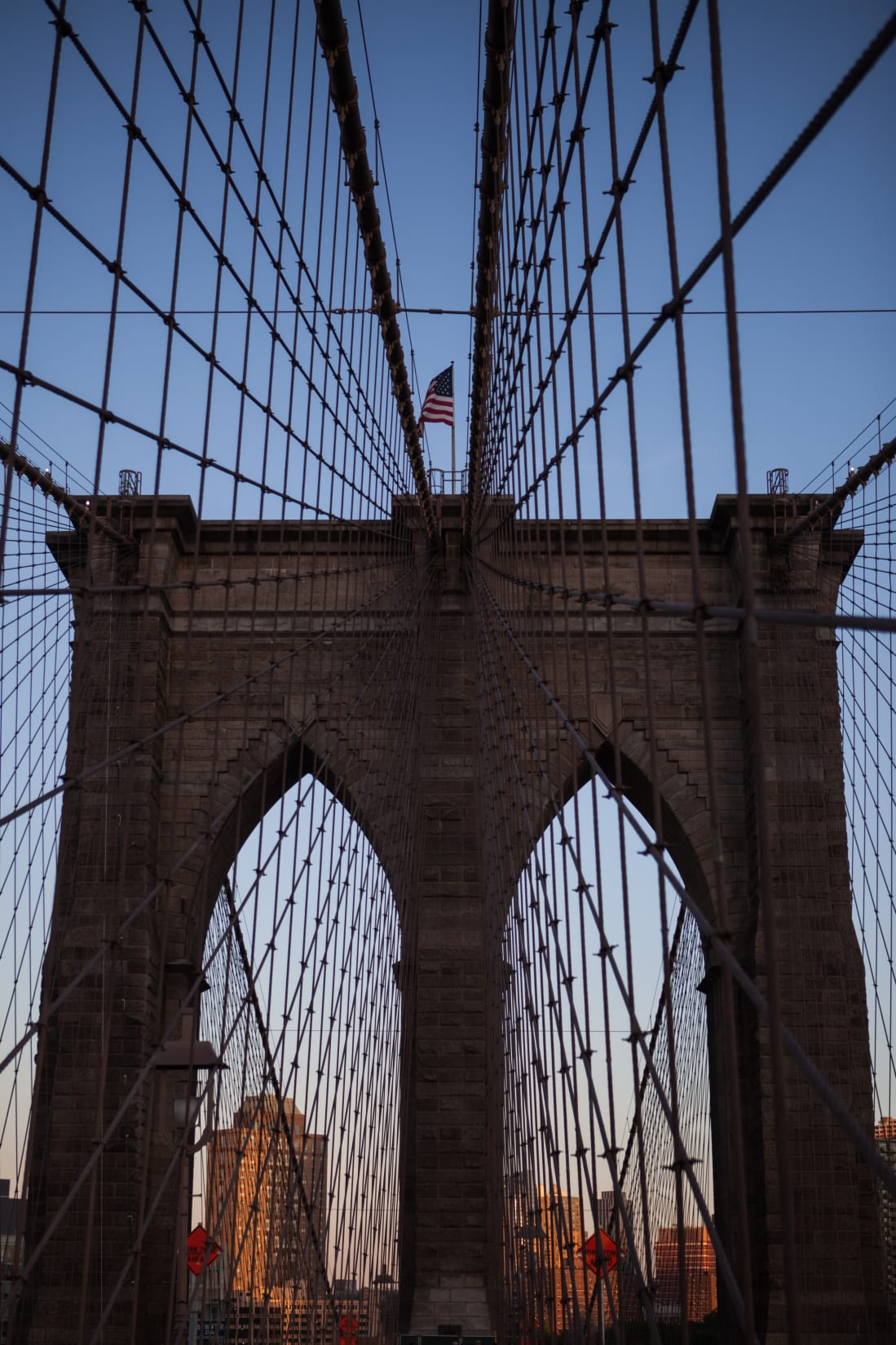 Brooklyn Bridge web of cables