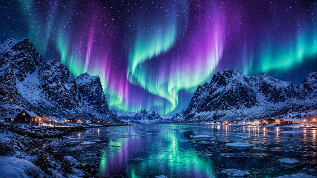 Northern Lights Over Arctic Village