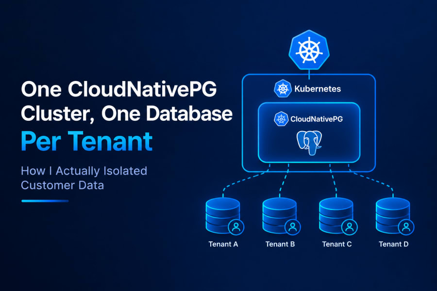 One CloudNativePG Cluster, One Database Per Tenant: How I Actually Isolated Customer Data