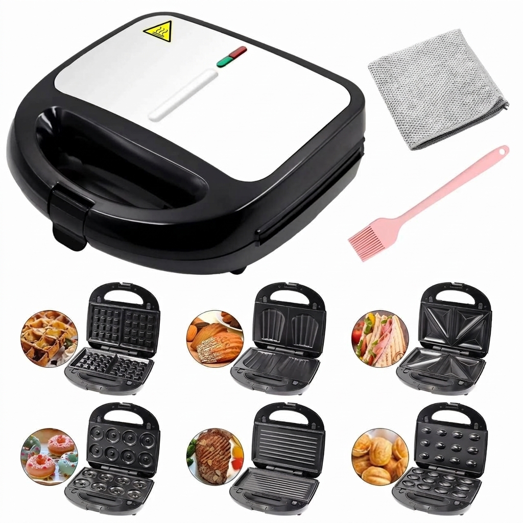 6-in-1 Multi-Functional Snack & Sandwich Maker