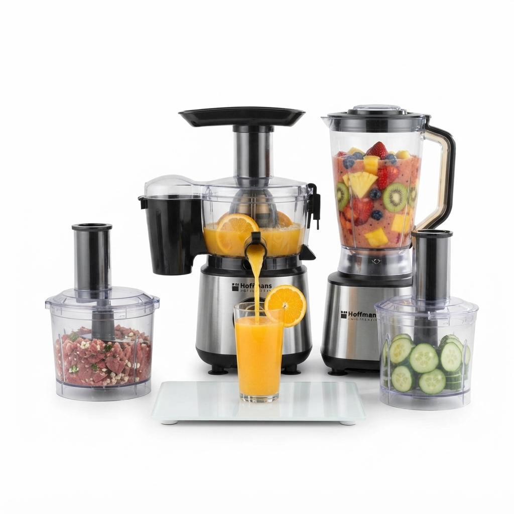 Hoffmans 10-in-1 Multi-Function Food Processor & Juicer Combo Workstation (1200W)