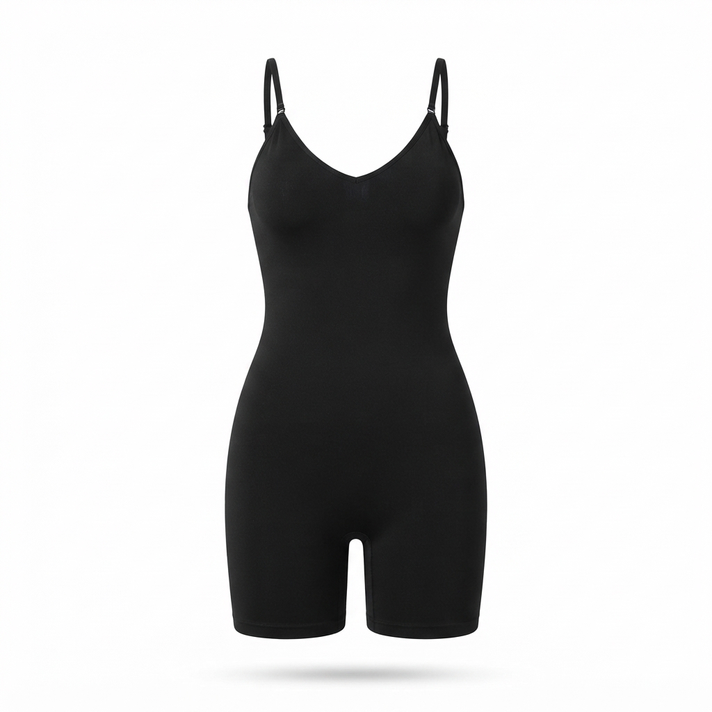 Premium Low-Back Seamless Shapewear Bodysuit Shorts
