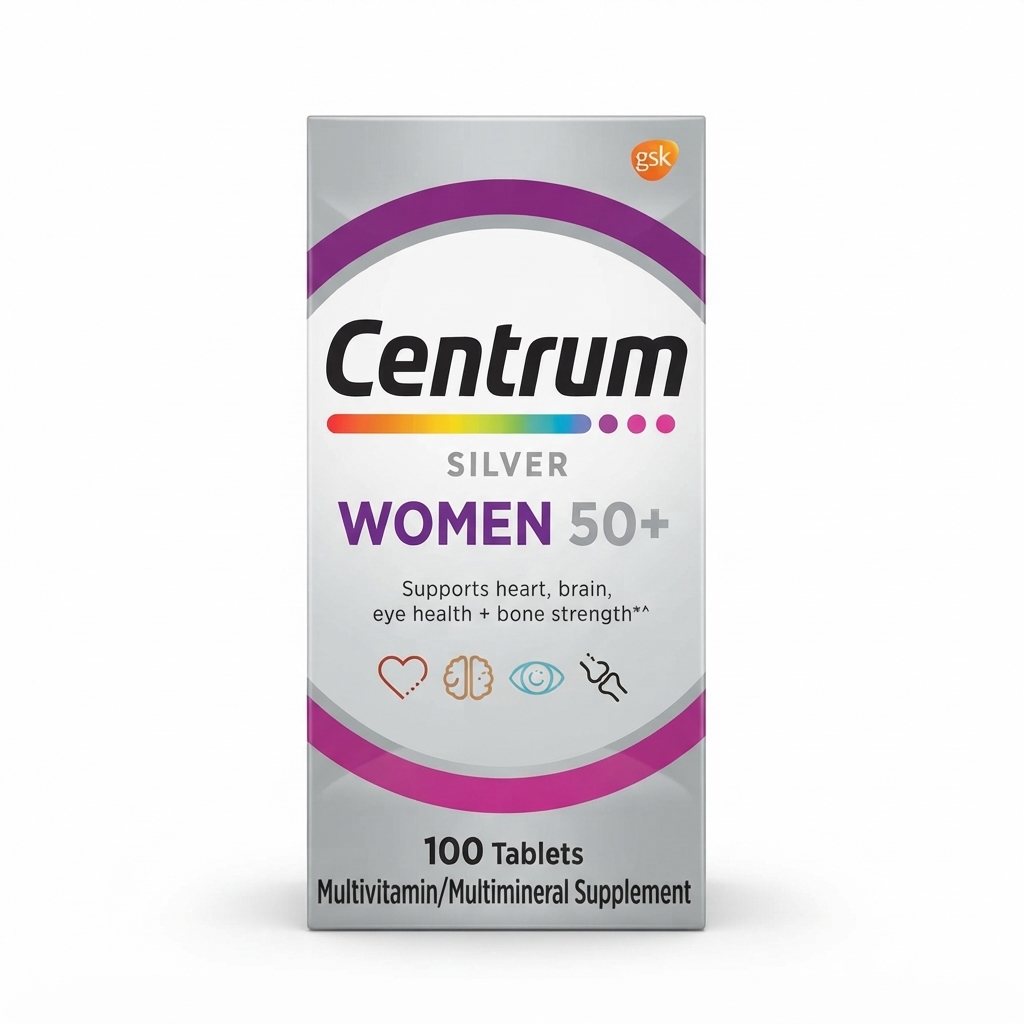 Centrum Silver Women 50+ Multivitamin / Multimineral Supplement (100 Tablets)